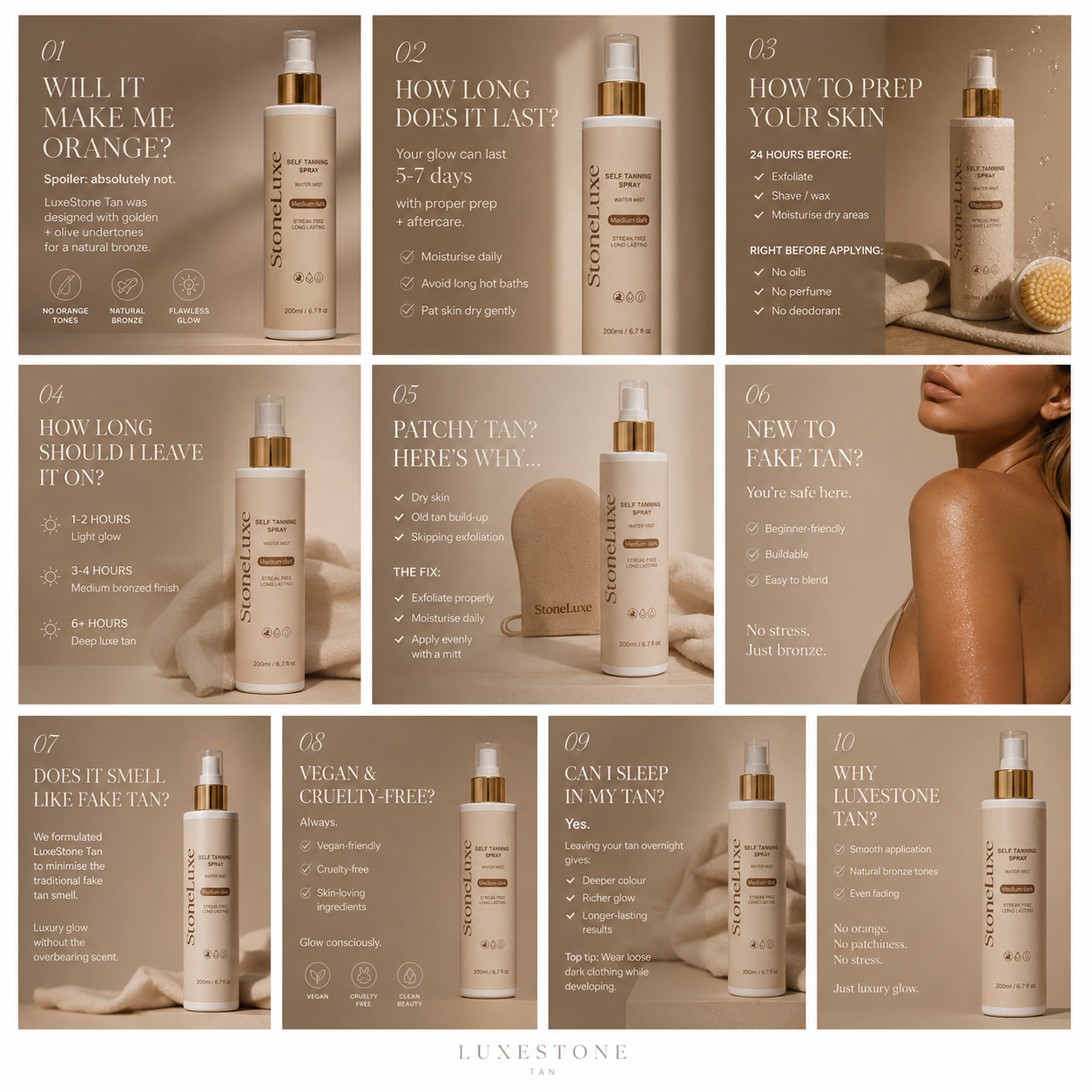 Tanning Water Spray